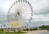 Das Riesenrad, ein Blickfang gleich am Eingang<br>zur Landesgartenschau Ostfildern