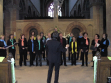 Jeder Chor brachte in der Kirche vier Gospel zu Gehör